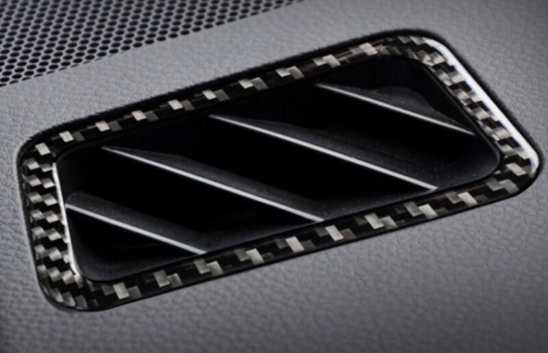Real Carbon Fiber Instrument LR Air Outlet Vent Trim for Subaru Forester 14-18