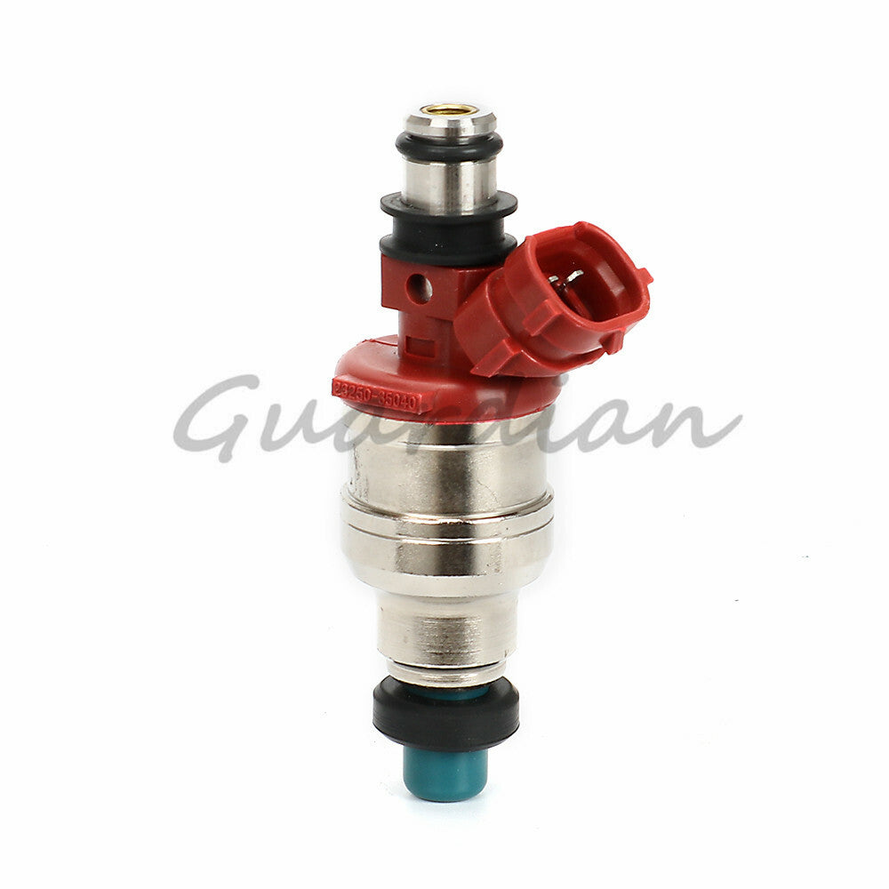 One new fuel injector, model 23250-35040, for Toyota 4Runner T100 pickup, 2.4L, 1989-1995