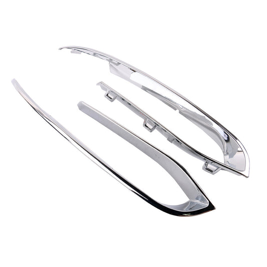 2x Front Left Right Bumper Chrome Trim Panel for BMW F10N Sedan 528i 535i 550i