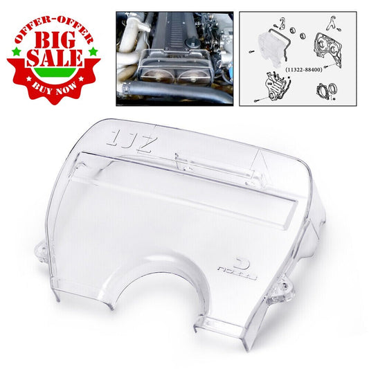 Racing car transparent pulley cover/timer belt cover/camera 1Jz gear cover for Toyota Supra