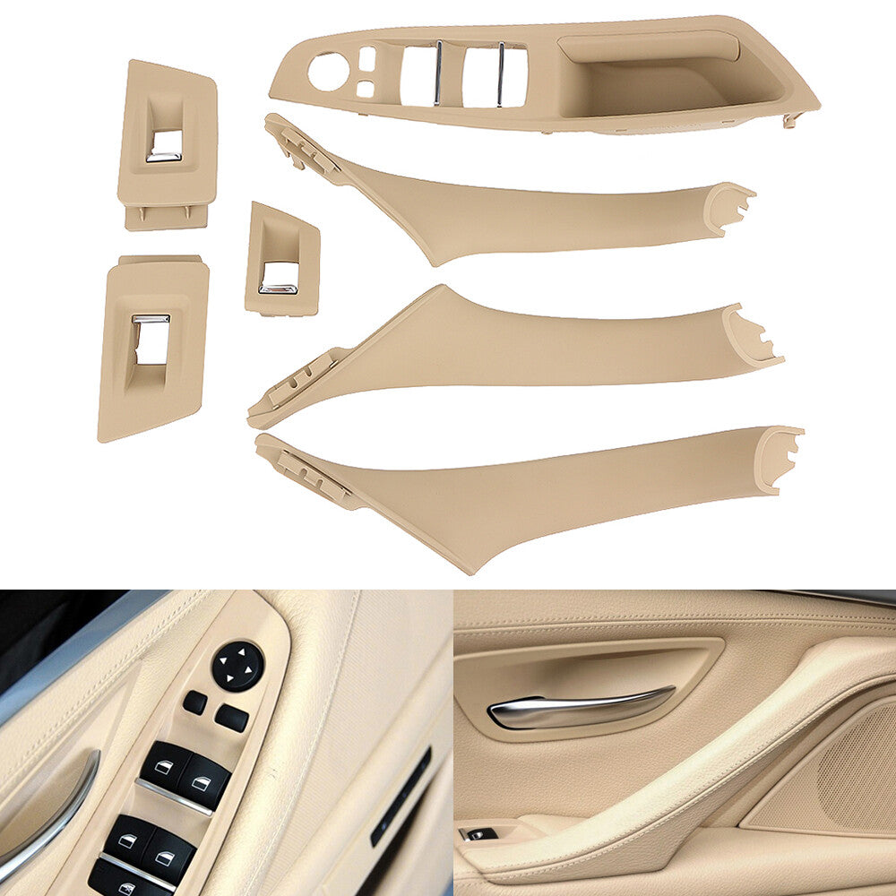 Suitable for BMW F10 and F18 car interior window lift switch armrest panel door handle decoration LHD