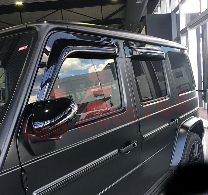 ABS Black Window Visor Vent Shades Sun Rain Guard Fit for Benz G-Class 2019-2023