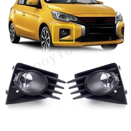 For 2020-2022 for Mitsubishi Mirage Attrage Fog Light Foglamp cover Right + Left Set