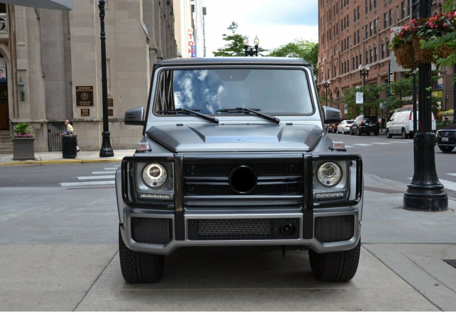 Aftermarket Black AMG Style Front Bumper Grille Brush Guard For G63 G500 G-Wagon
