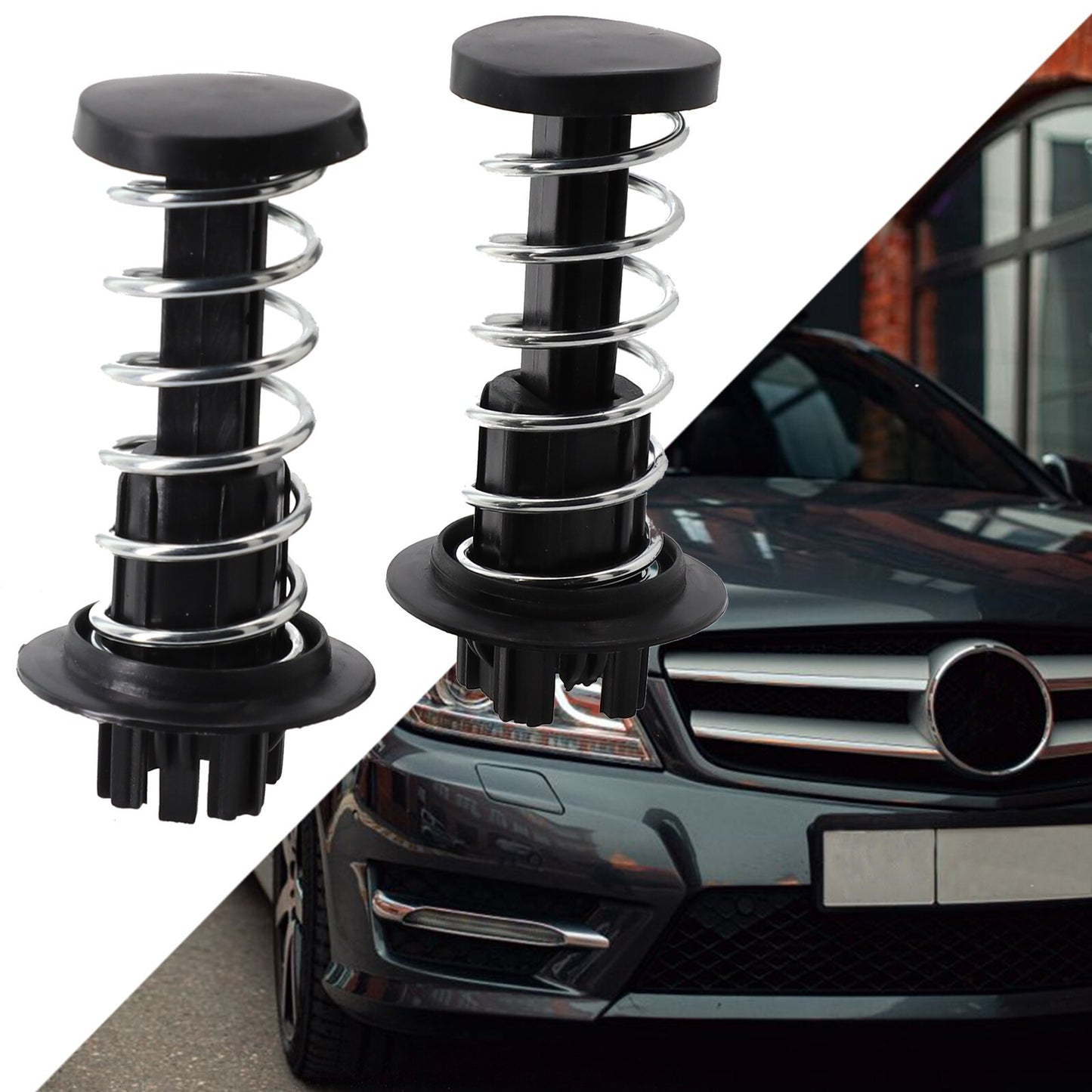 2 New Professional Hood Cover Springs For GLK350 2010-2012 for Mercedes-Benz
