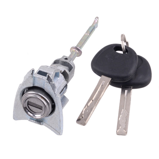 Door Lock Cylinder 2 Keys Set Front Left Side Fit for Hyundai Sonata / Hybrid