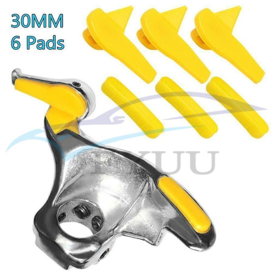 Stainless Car Tire Changer Mount Demount Duck Head Tool 30mm w/ Protective Pads