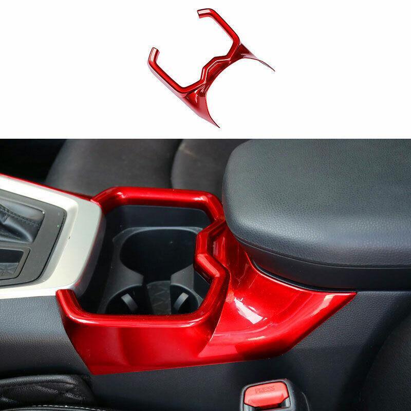 ABS Red Middle Console Drinking Glass Trim 1PCS for Toyota RAV4 2019-2020 2023