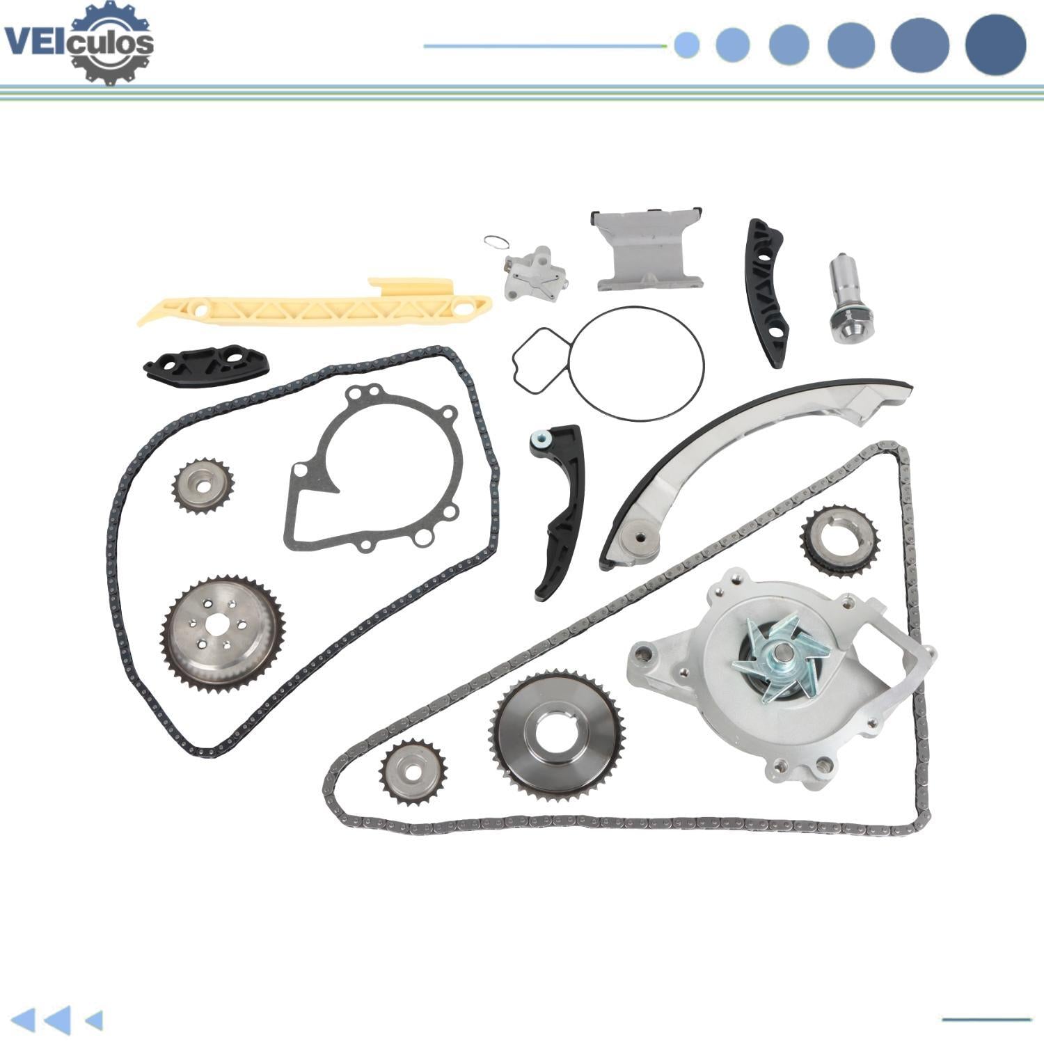 Timing Chain Kit W/ Water Pump for Chevrolet Equinox for Buick Verano for Pontiac 2.4L