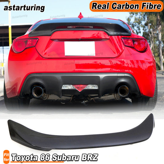 for Toyota 86 for Subaru BRZ 2012-2018 REAL CARBON Rear Trunk Boot Wing Spoiler Lip