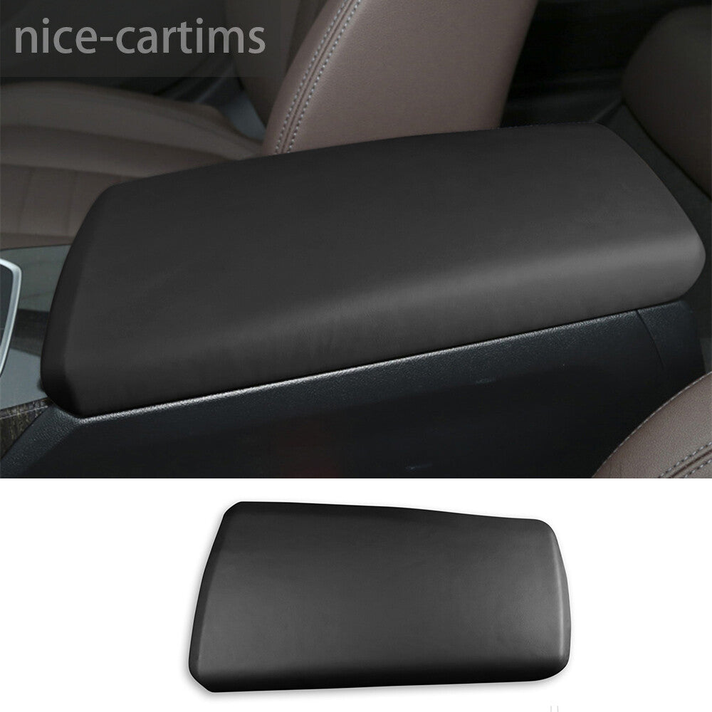 PU Leather Dark Gray Center Console Armrest Box Cover for BMW 3 Series G20 2020+