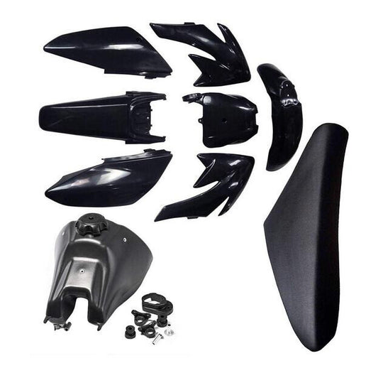 Plastic mudguard kit fuel tank for seat for Honda CRF70 XR70 Dirt Pit bicycles 150/160/200cc