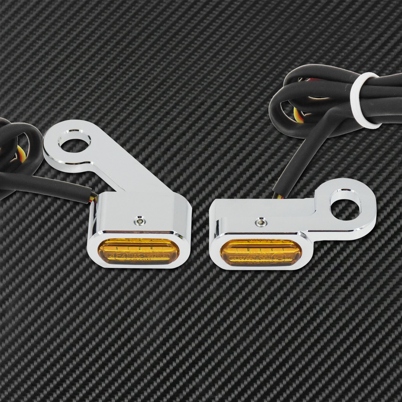 2Pc Brake Clutch LED Turn Signal Indicator Running Light Fit For Sportster 04-20