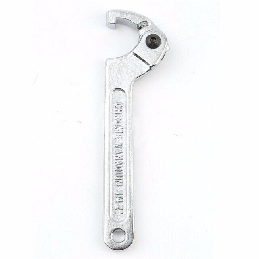 Adjustable Hook Wrench 19-51 mm C Round Spanner Tool Slotted Retaining Accessory