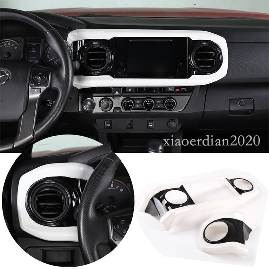 Carbon fiber rear air conditioning vent cover for Alfa Romeo for Stelvio 2017 - 20 ABS car