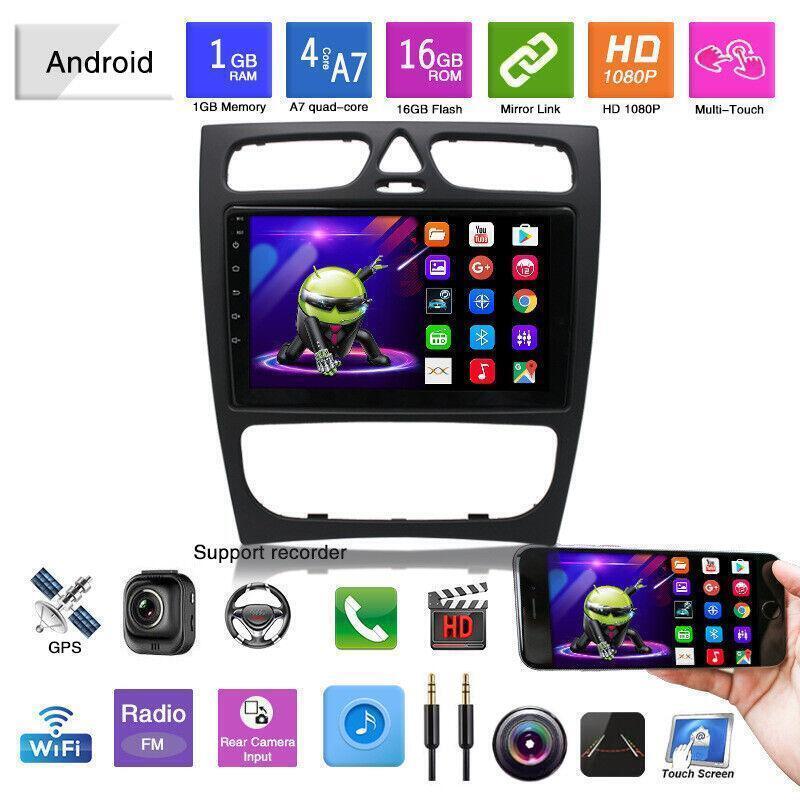 9 Android10.1 Car Stereo Navigation GPS fit for Mercedes-Benz C CLASS W203 W209