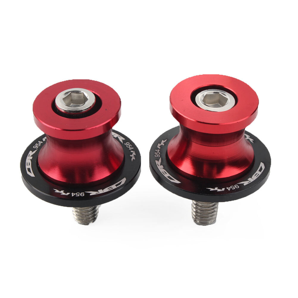 Schwingenspulen Slider Stand Schrauben M8 f¨¹r for Honda CBR954RR 02¨C03 Rot Motorrad