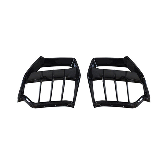 for Corvette C8 Z51 2020-2025 Gloss Black V4 Rear Bumper Diffuser Boiler Add-on