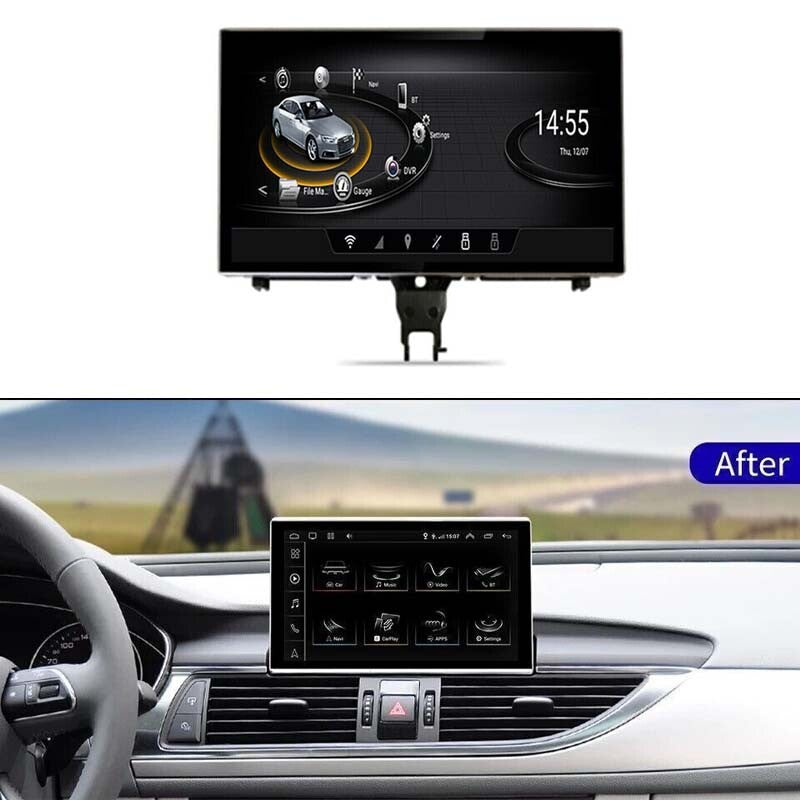 for Audi A6 C7 Car Multimedia Player Stereo GPS Radio Android Monitor MMI 4+64G