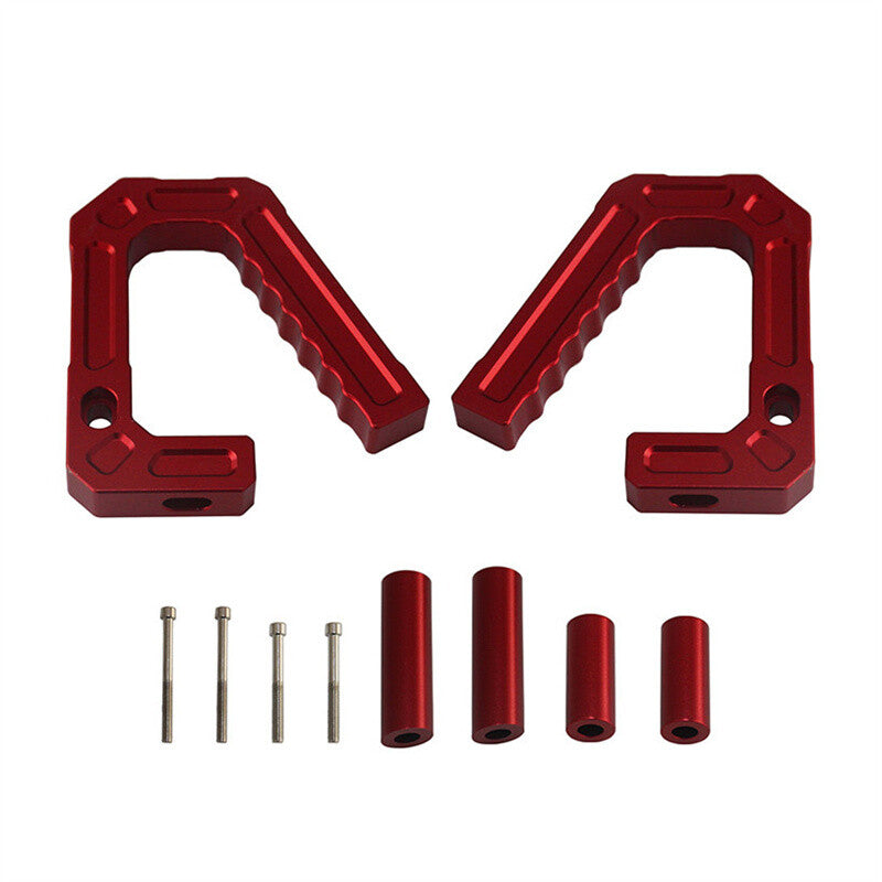 Red front grip handle, aluminum compatible with for Jeep for Wrangler JK 2007-2018