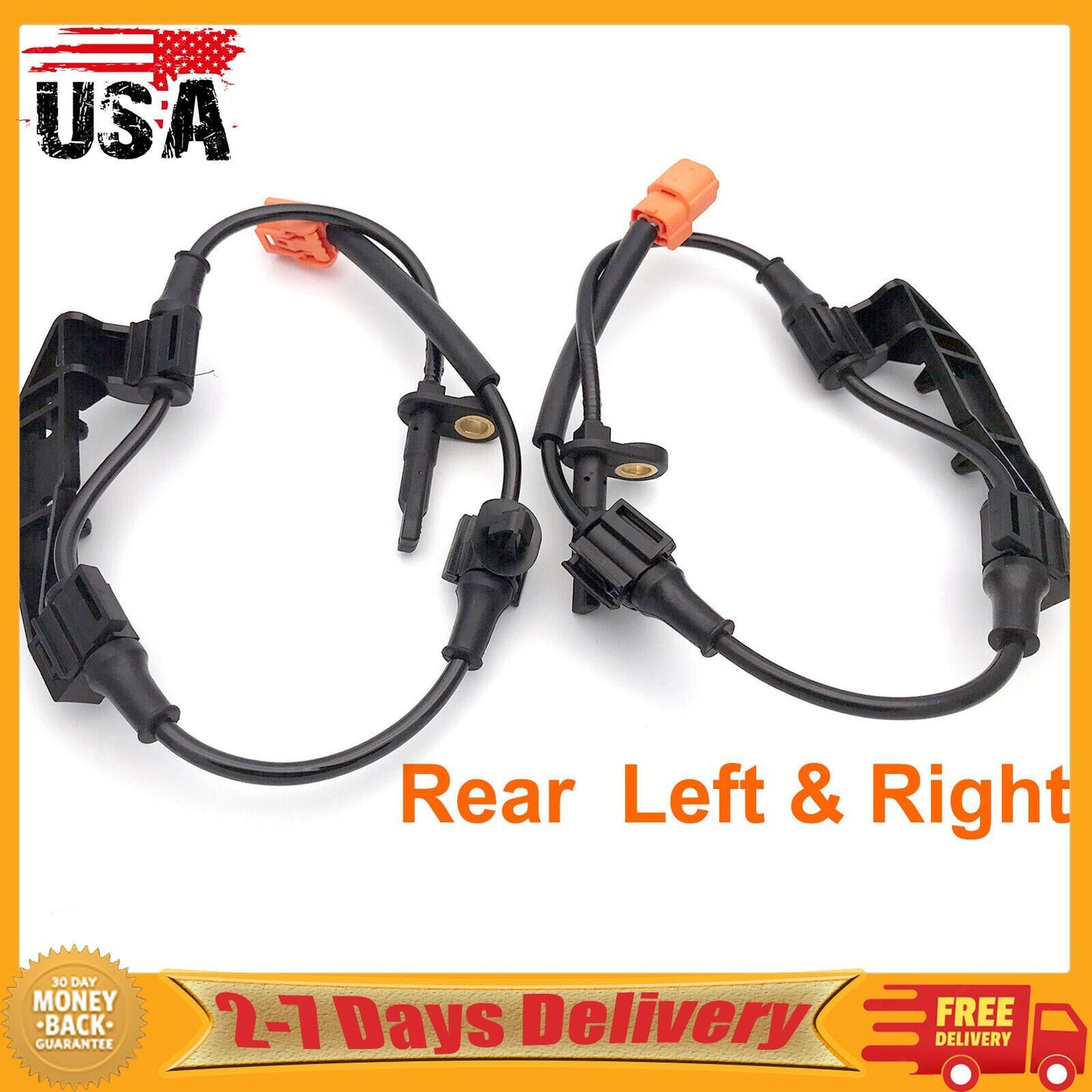 2pcs ABS Wheel Speed Sensors Rear LeftRight For 02-2006 for Honda CR-V 4Cyl 2.4L