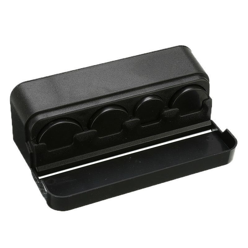 Black Car Organizer Roll Pocket Telescopic Dash Coin Case Storage Box Container