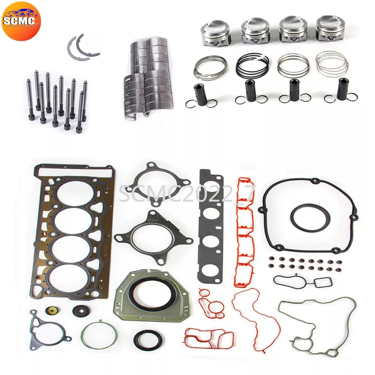 1.8T Engine 23MM Piston Overhaul  Reconstruction Kit for VW for AUDI CDAA CDAB CDHA