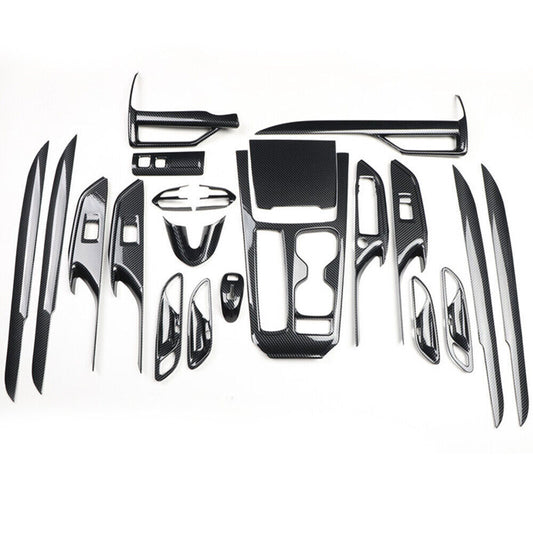 for Cadillac XT4 2018-2023 Carbon Fiber Interior Decor Accessories Kit Cover set