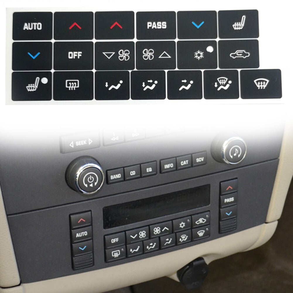 A/C Climate Control Button Repair Decal Sticker Fit for Buick Lacrosse 2005-2009