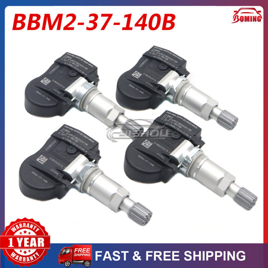 4-Piece Tire Pressure Sensor (TPMS) for Mazda 2, 3, 5, 6, CX7, CX9, MX5, RX-8, BBM2-37-140B