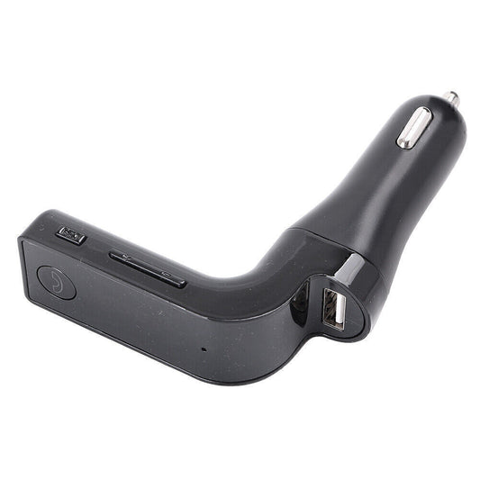 USB Charger Bluetooth Wireless FM Transmitter Handsfree Call Radio MP3 Auto Blk