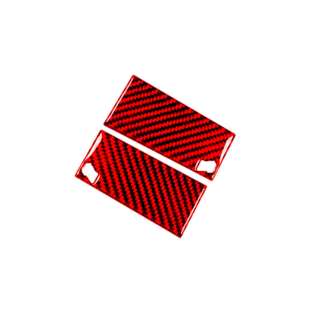 2Pcs Red Dashboard Air Vent Lid Trim Cover Carbon Fiber for Jaguar XF 2009-2011