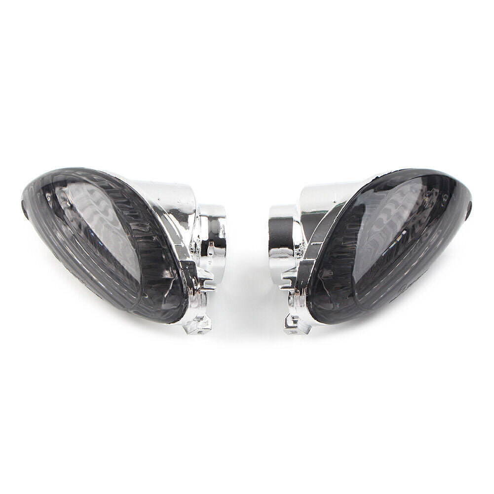 2X Smoke Turn Signal Indicator Light Lens for Suzuki Hayabusa GSX1300R 2008-10
