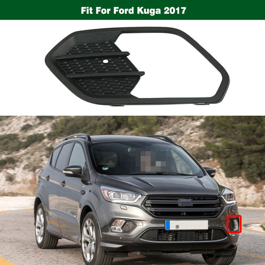 Front Left Fog Light Lamp Frame Cover Bezel Fit for Ford Escape Kuga 2017-2019