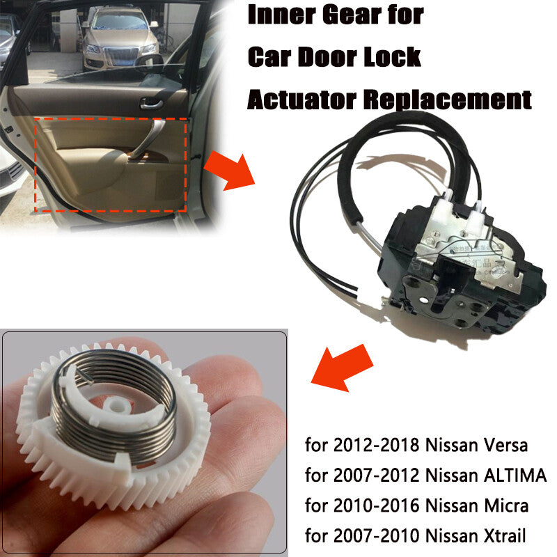 Automotive door lock actuator gears are suitable for Nissan X-trail 2007-2010 and for Nissan Micra 2010-16