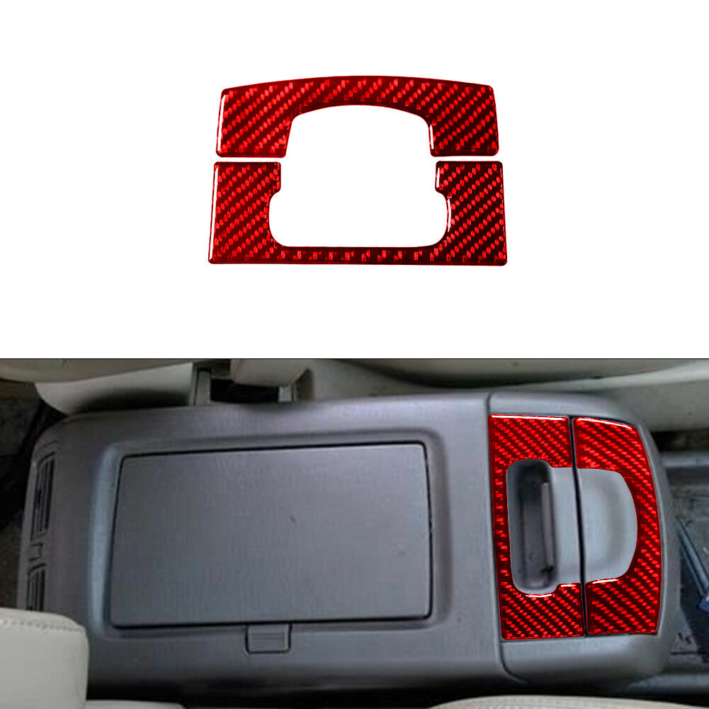 Red Carbon Fiber Interior Ashtray Cover Trim Sticker for Lexus RX300 1998-2003