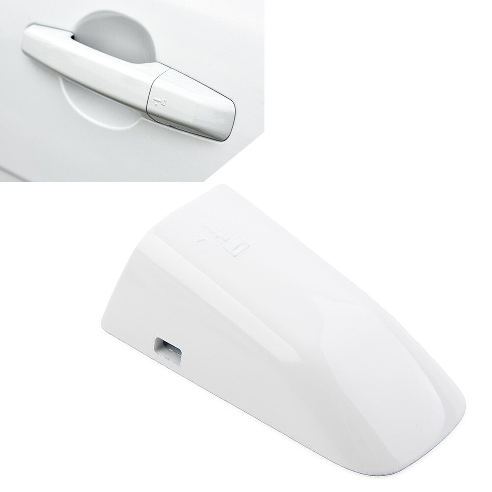 Front Driver Side Exterior Door Handle Cap for Range Rover for Jaguar XE White