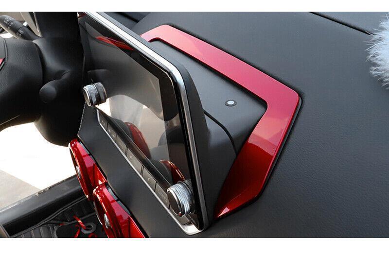 for Nissan Sentra Sylphy 20-22 Bright Red Central Console Navigation Cover Trim