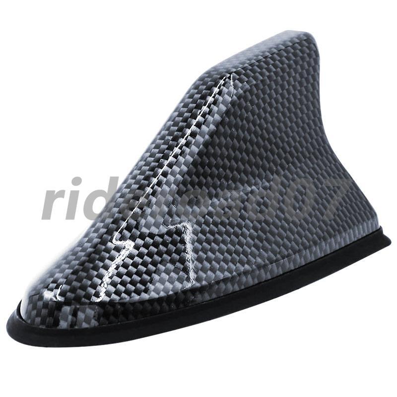 Car Carbon Fiber Shark Fin Roof Antenna Radio AM/FM Signal Aerial Accessories US