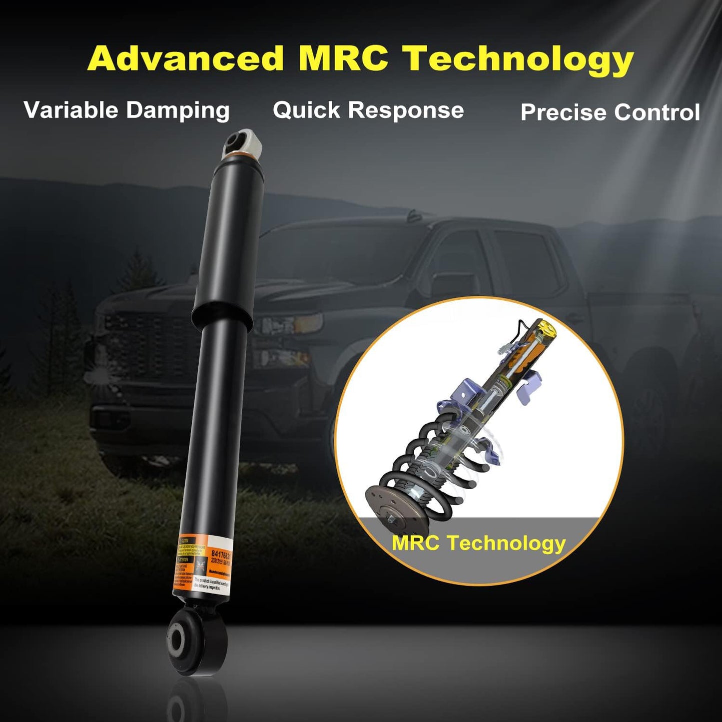 4 magnetic front and rear shock absorber struts for Chevrolet Avalanche Suburban 07-2014
