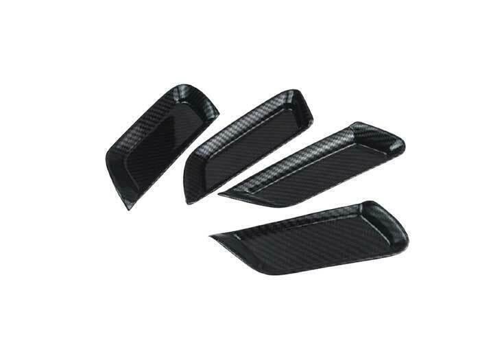 for Ford Edge 2015-2021 Carbon Fiber Side Door Scuff Plate Interior Cover 4PCS