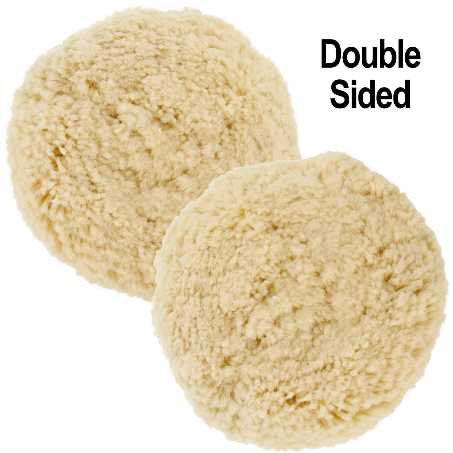 8-inch wool double-sided polishing pad, double-sided composite cutting and polishing, 5/8-11 thread.