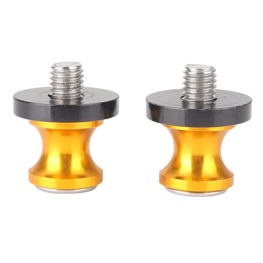 for YAMAHA MT-09 MT-10 FZ09 Gold 10mm Screws Sliders Swingarm Spools Slider