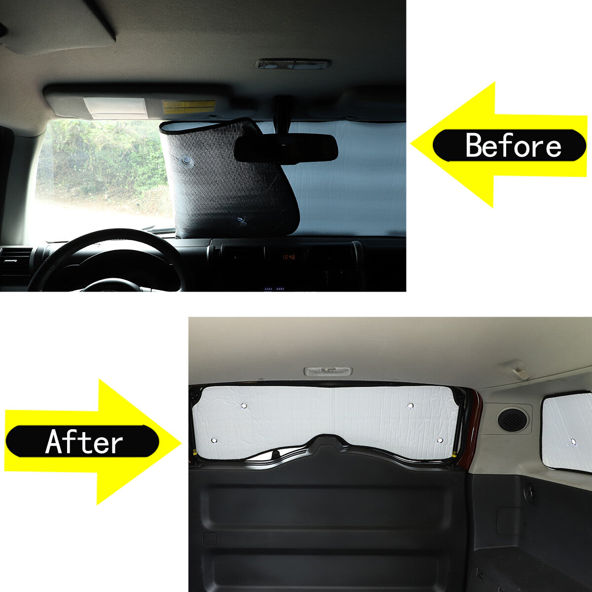 Car sunshade windshield dashboard cover for FJ Cruiser 2007-2014 8 pieces USA