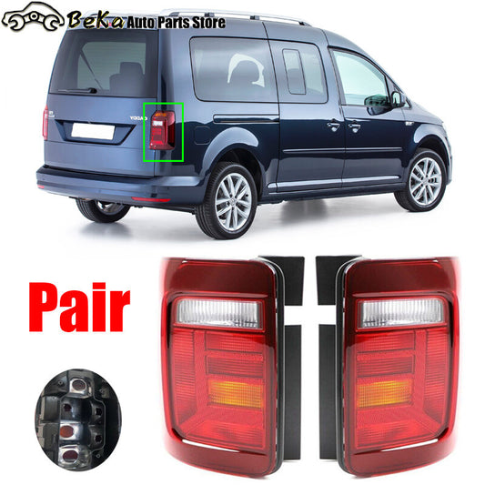 2-pack suitable for Volkswagen Caddy 2016 2017-2020 LHRH taillights without bulbs.