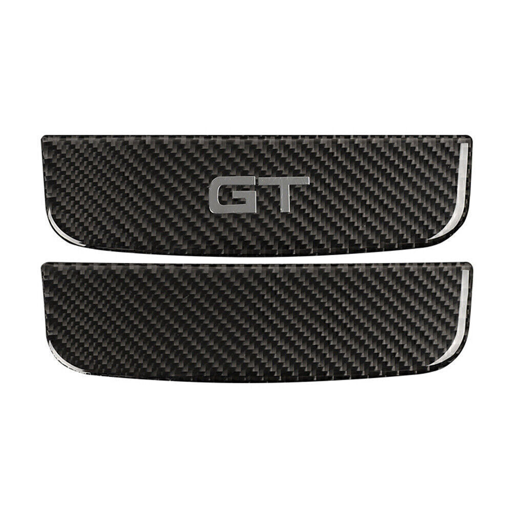 for Ford for Mustang 2015-2019 2018 Carbon Fiber Interior Storage Box Trim Cover