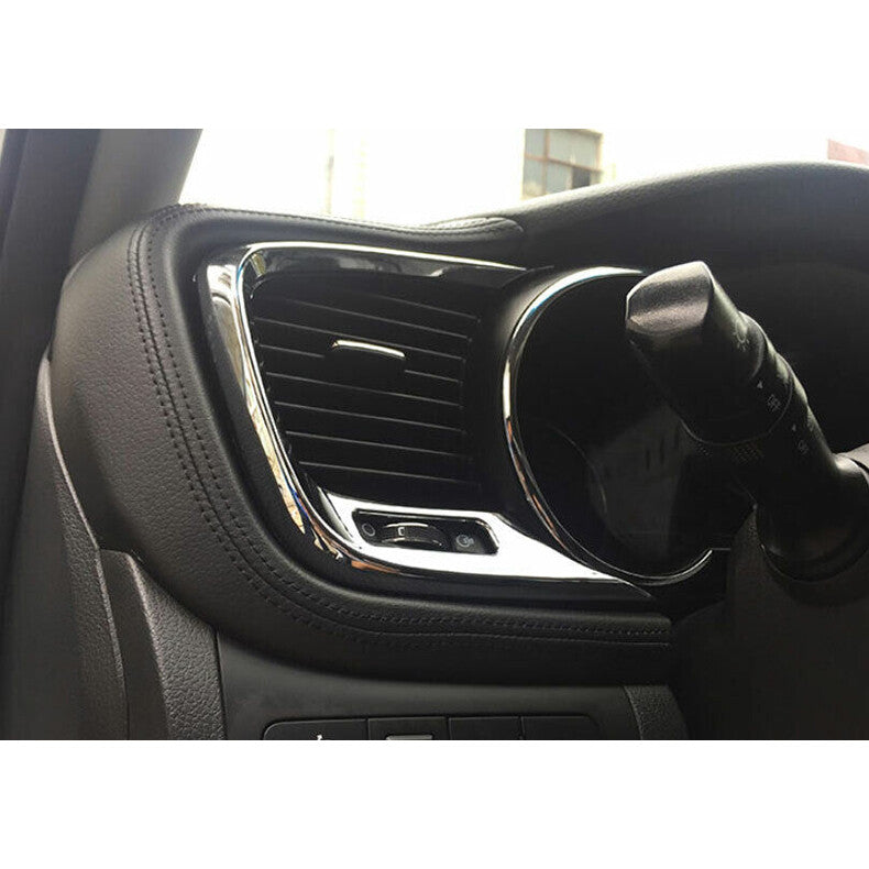 for Kia Optima 2011-2015 Chrome interior dashboard Air Outlet Vent Cover Trim