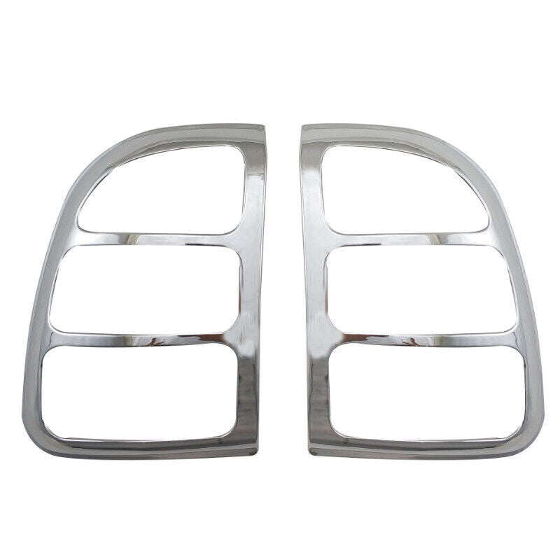 Paired chrome-plated taillight trim frame covers for Toyota RAV4 1998 - 2000