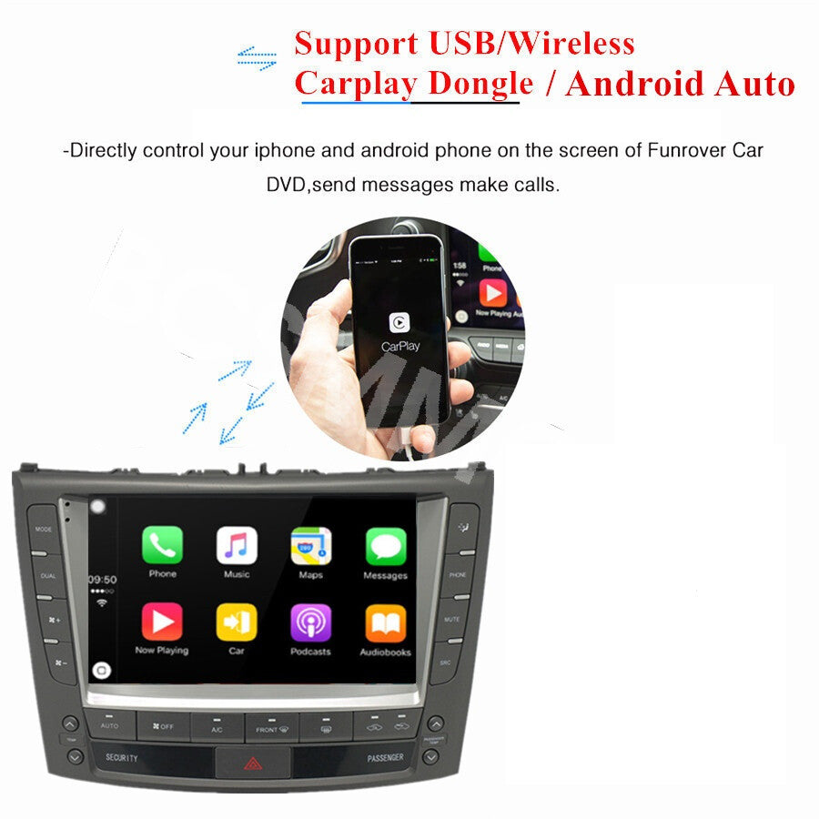 Fit for Lexus IS250 IS350 2005-2012 Androind 13 Car GPS Player Stereo Radio Wifi