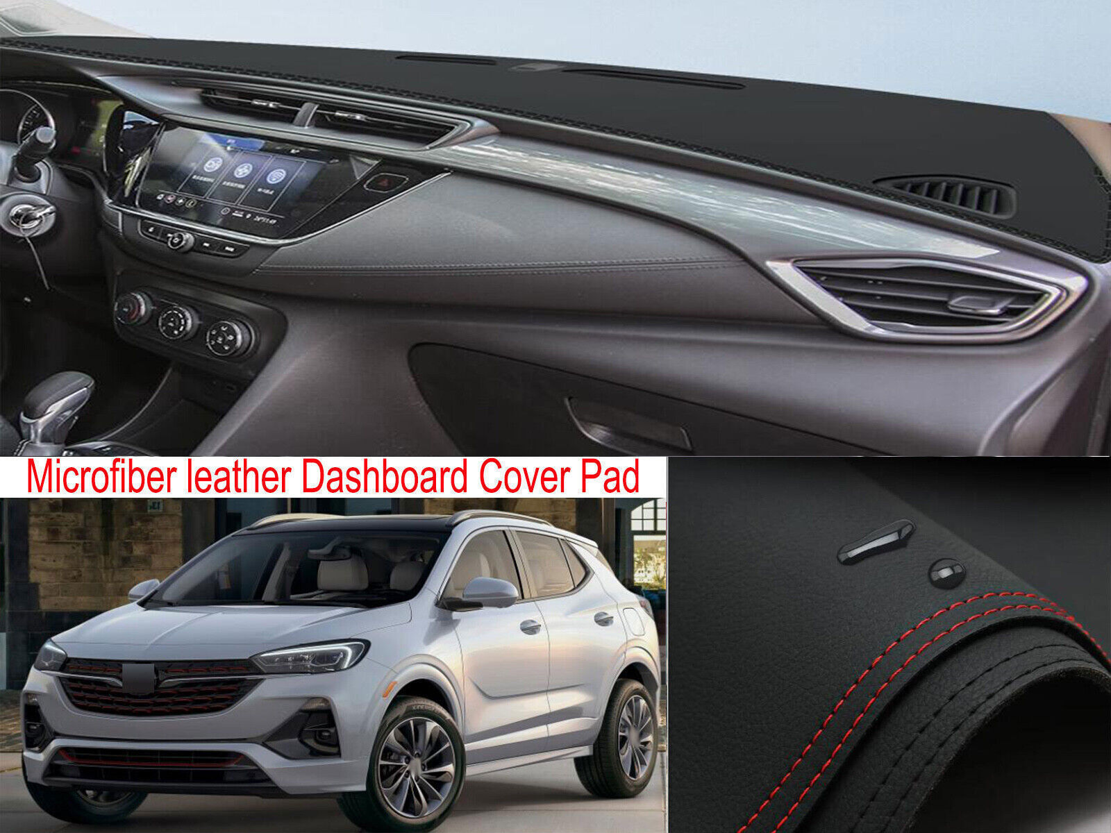 1X PU leather Dashboard Dash Mat Non-slip DashMat Pad for Buick Encore GX 2020+